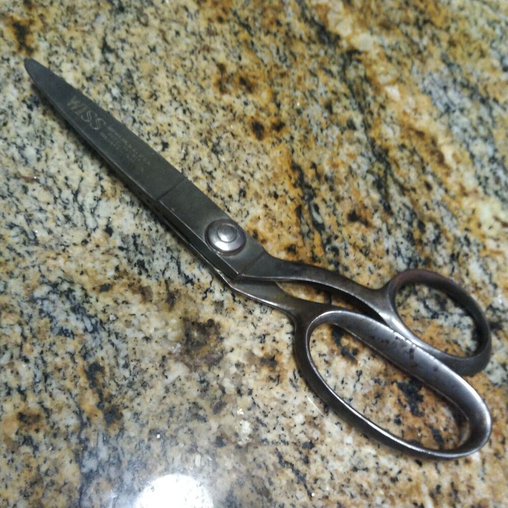 Vintage Wiss 9" Pinking Shears Scissors Sewing Craft Zig Zag Cut
